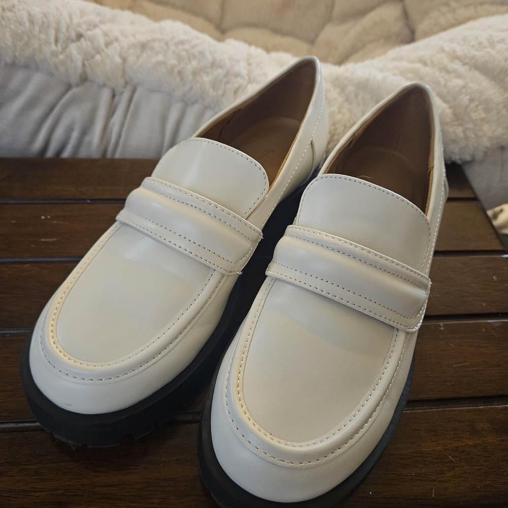Nine West Chunky Cream Loafers for Women